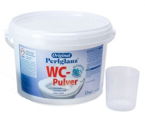 WC Pulver Ocean 2,5 kg Eimer mit hell blauen Etikett